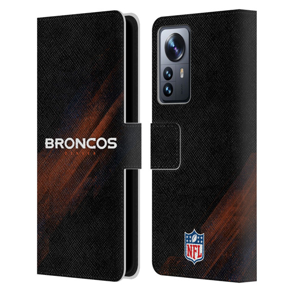NFL Denver Broncos Logo Blur Leather Book Wallet Case Cover For Xiaomi 12 Pro