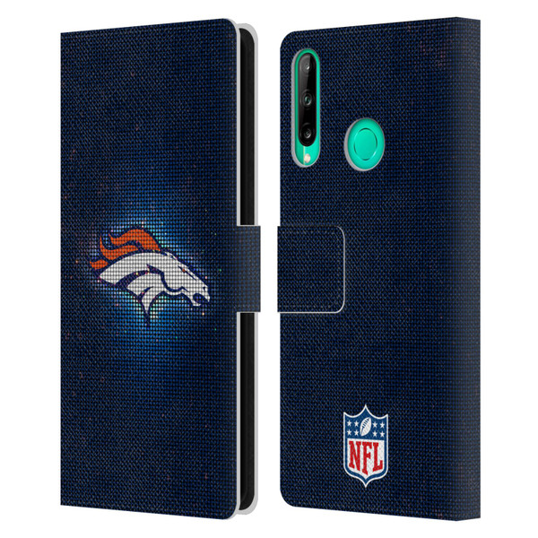 NFL Denver Broncos Artwork LED Leather Book Wallet Case Cover For Huawei P40 lite E