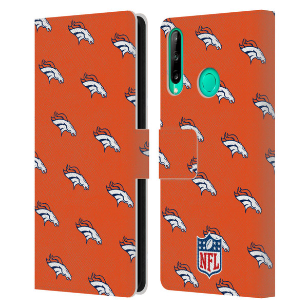NFL Denver Broncos Artwork Patterns Leather Book Wallet Case Cover For Huawei P40 lite E