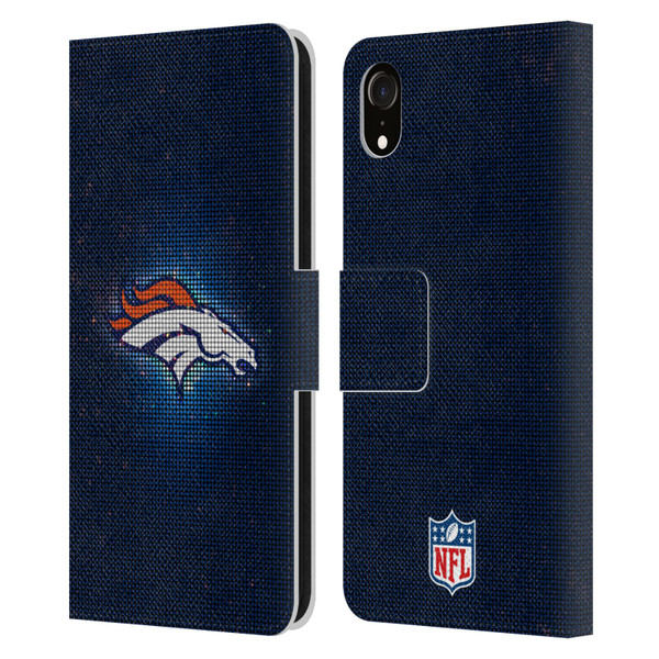 NFL Denver Broncos Artwork LED Leather Book Wallet Case Cover For Apple iPhone XR