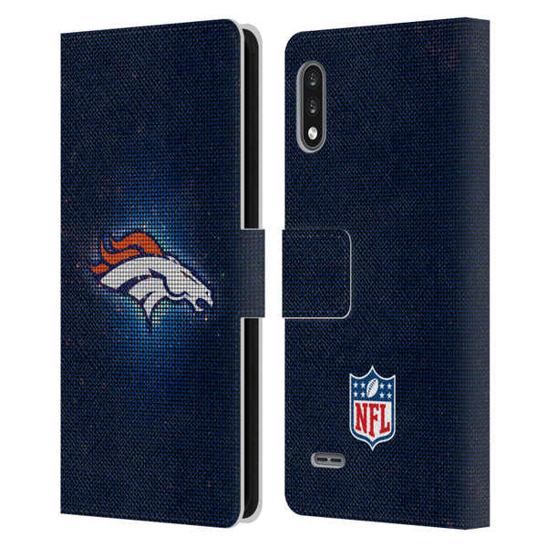 NFL Denver Broncos Artwork LED Leather Book Wallet Case Cover For LG K22