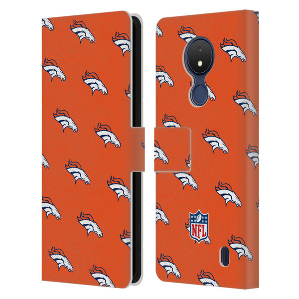 NFL Denver Broncos Artwork Patterns Leather Book Wallet Case Cover For Nokia C21