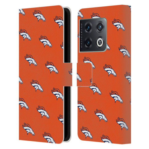 NFL Denver Broncos Artwork Patterns Leather Book Wallet Case Cover For OnePlus 10 Pro