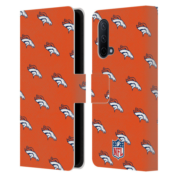NFL Denver Broncos Artwork Patterns Leather Book Wallet Case Cover For OnePlus Nord CE 5G