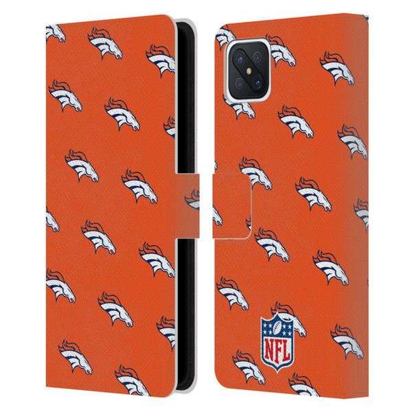 NFL Denver Broncos Artwork Patterns Leather Book Wallet Case Cover For OPPO Reno4 Z 5G