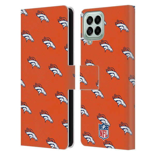 NFL Denver Broncos Artwork Patterns Leather Book Wallet Case Cover For Samsung Galaxy M33 (2022)