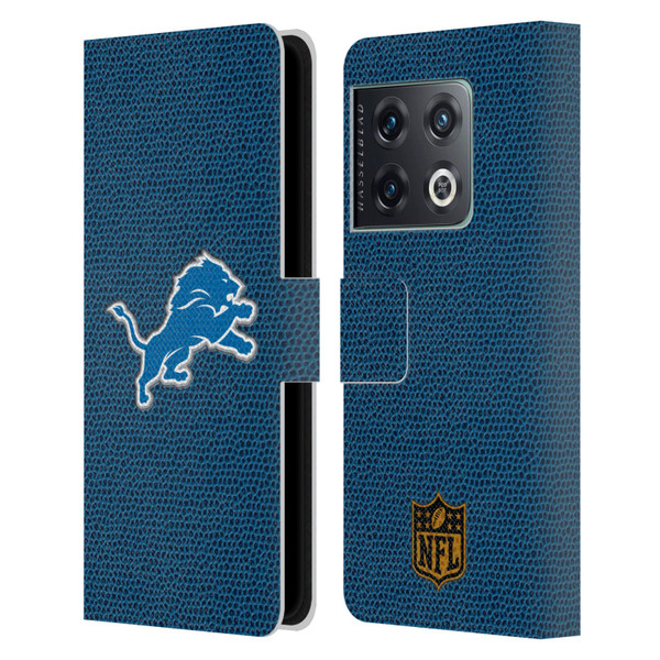 NFL Detroit Lions Logo Football Leather Book Wallet Case Cover For OnePlus 10 Pro