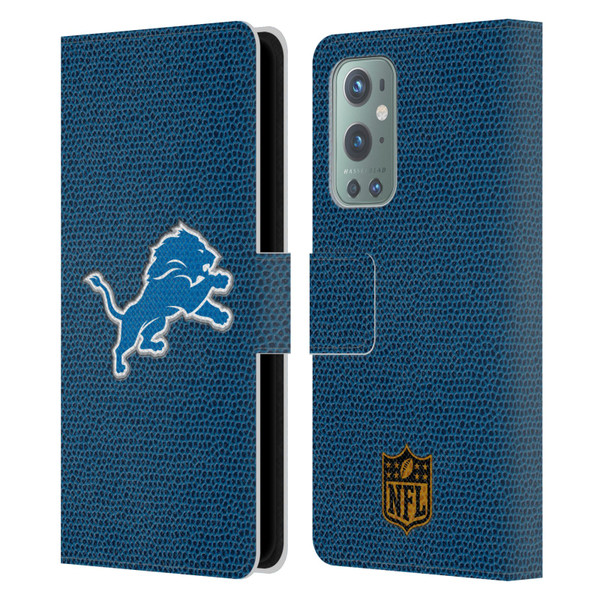 NFL Detroit Lions Logo Football Leather Book Wallet Case Cover For OnePlus 9