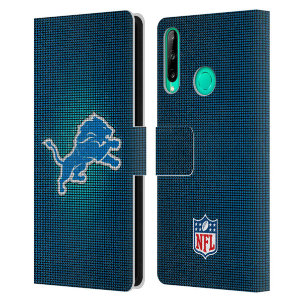 NFL Detroit Lions Artwork LED Leather Book Wallet Case Cover For Huawei P40 lite E