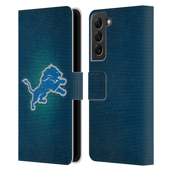 NFL Detroit Lions Artwork LED Leather Book Wallet Case Cover For Samsung Galaxy S22+ 5G