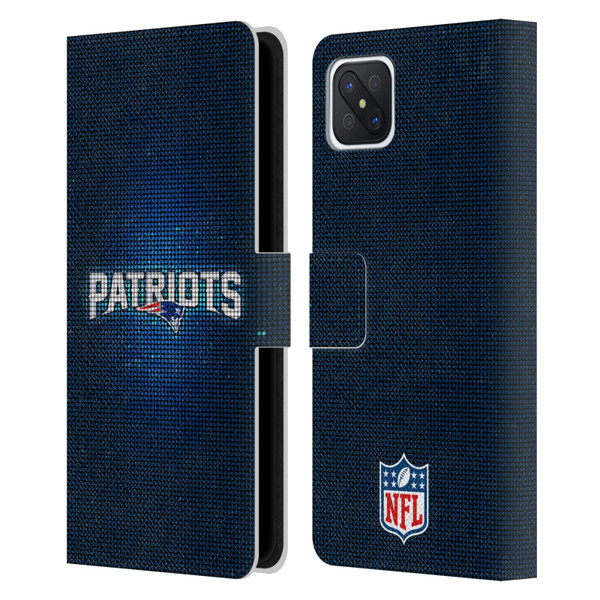 NFL New England Patriots Artwork LED Leather Book Wallet Case Cover For OPPO Reno4 Z 5G