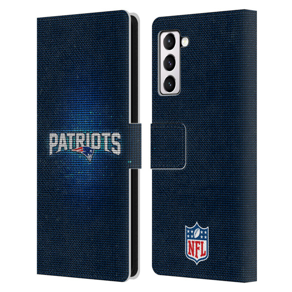 NFL New England Patriots Artwork LED Leather Book Wallet Case Cover For Samsung Galaxy S21+ 5G