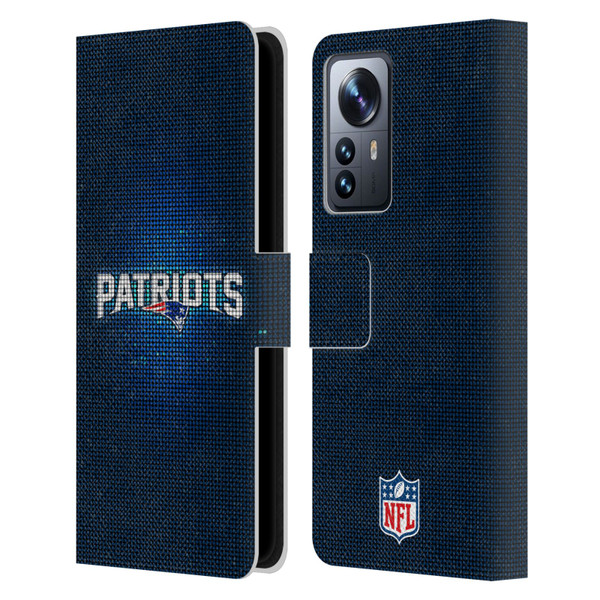 NFL New England Patriots Artwork LED Leather Book Wallet Case Cover For Xiaomi 12 Pro