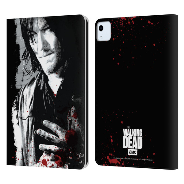 AMC The Walking Dead Gore Wounded Hand Leather Book Wallet Case Cover For Apple iPad Air 11 2020/2022/2024