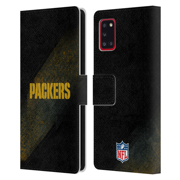 NFL Green Bay Packers Logo Blur Leather Book Wallet Case Cover For Samsung Galaxy A31 (2020)