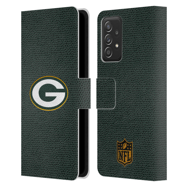NFL Green Bay Packers Logo Football Leather Book Wallet Case Cover For Samsung Galaxy A53 5G (2022)