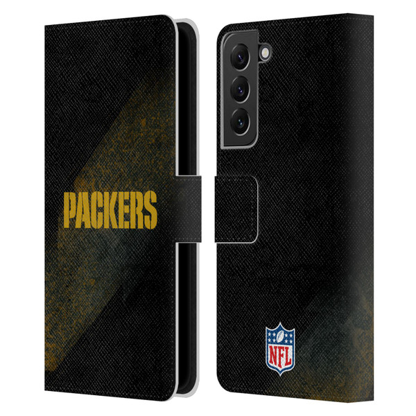NFL Green Bay Packers Logo Blur Leather Book Wallet Case Cover For Samsung Galaxy S22+ 5G