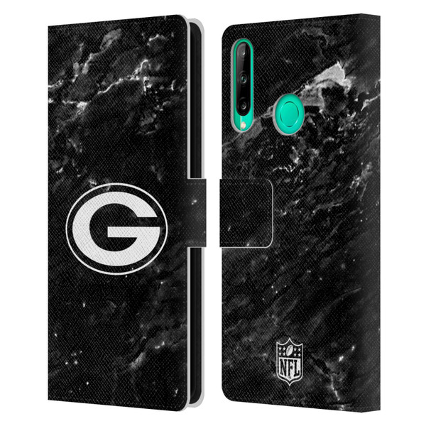 NFL Green Bay Packers Artwork Marble Leather Book Wallet Case Cover For Huawei P40 lite E