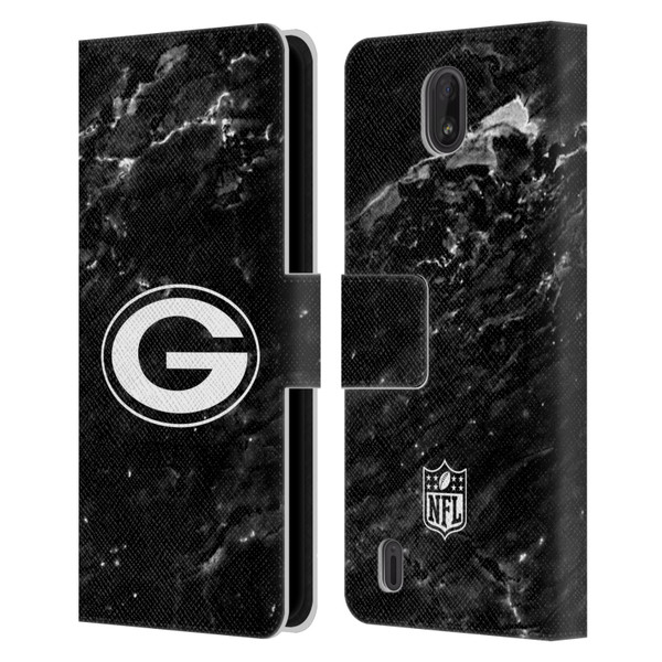 NFL Green Bay Packers Artwork Marble Leather Book Wallet Case Cover For Nokia C01 Plus/C1 2nd Edition