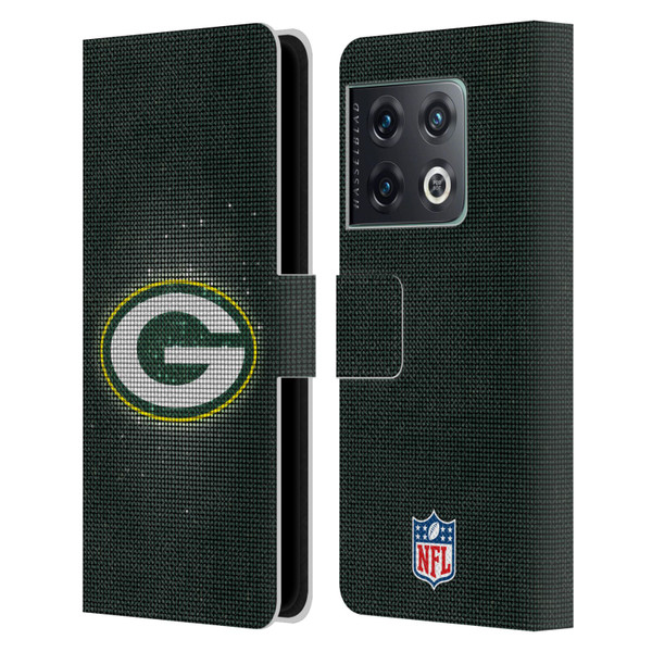 NFL Green Bay Packers Artwork LED Leather Book Wallet Case Cover For OnePlus 10 Pro