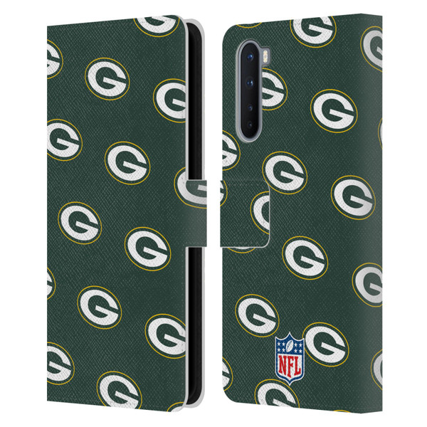 NFL Green Bay Packers Artwork Patterns Leather Book Wallet Case Cover For OnePlus Nord 5G