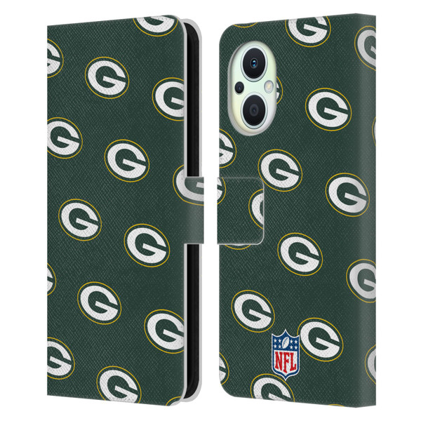 NFL Green Bay Packers Artwork Patterns Leather Book Wallet Case Cover For OPPO Reno8 Lite
