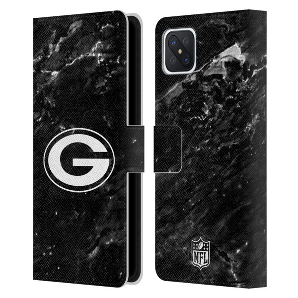 NFL Green Bay Packers Artwork Marble Leather Book Wallet Case Cover For OPPO Reno4 Z 5G