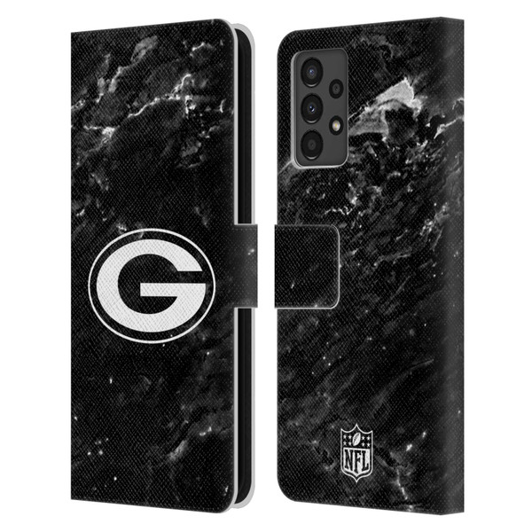 NFL Green Bay Packers Artwork Marble Leather Book Wallet Case Cover For Samsung Galaxy A13 (2022)