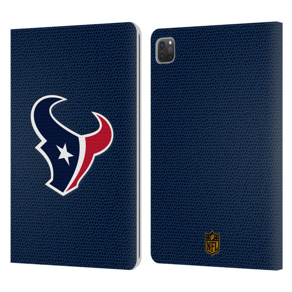 NFL Houston Texans Logo Football Leather Book Wallet Case Cover For Apple iPad Pro 11 2020 / 2021 / 2022