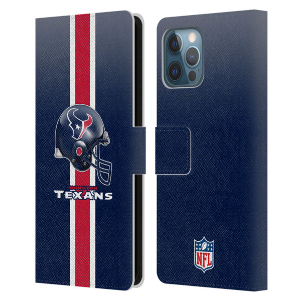 NFL Houston Texans Logo Helmet Leather Book Wallet Case Cover For Apple iPhone 12 Pro Max