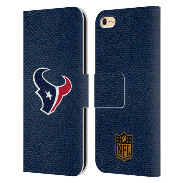 NFL Houston Texans Logo Football Leather Book Wallet Case Cover For Apple iPhone 6 / iPhone 6s