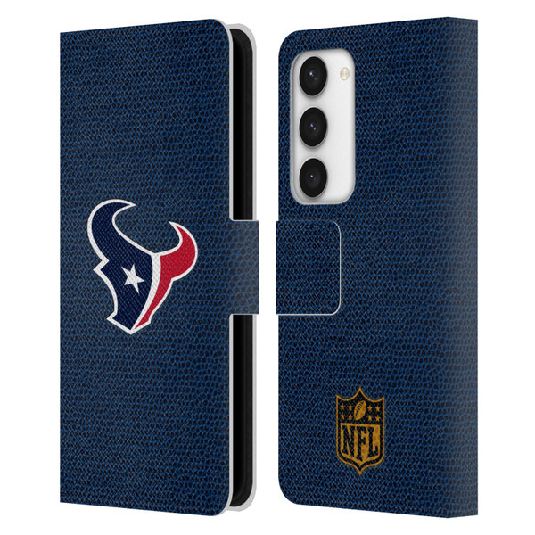 NFL Houston Texans Logo Football Leather Book Wallet Case Cover For Samsung Galaxy S23 5G