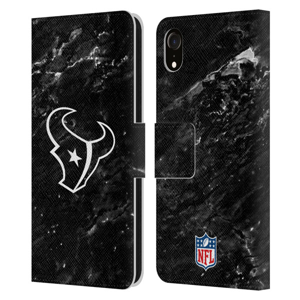 NFL Houston Texans Artwork Marble Leather Book Wallet Case Cover For Apple iPhone XR