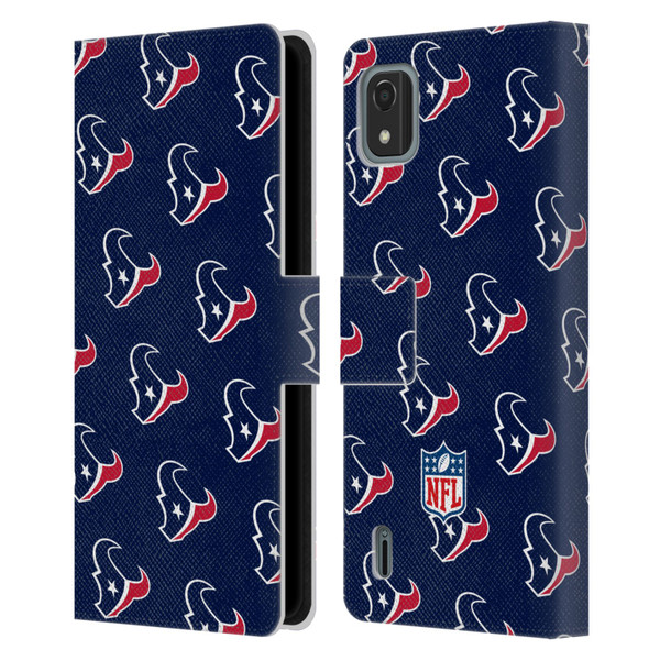 NFL Houston Texans Artwork Patterns Leather Book Wallet Case Cover For Nokia C2 2nd Edition