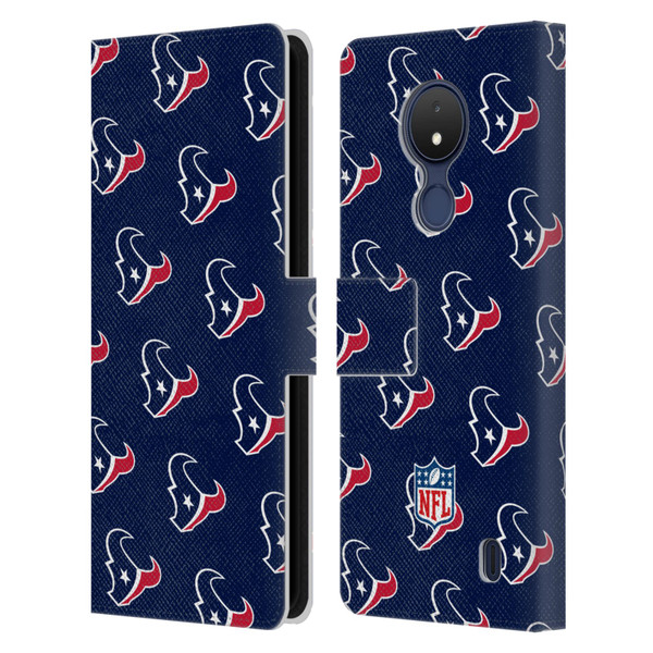 NFL Houston Texans Artwork Patterns Leather Book Wallet Case Cover For Nokia C21