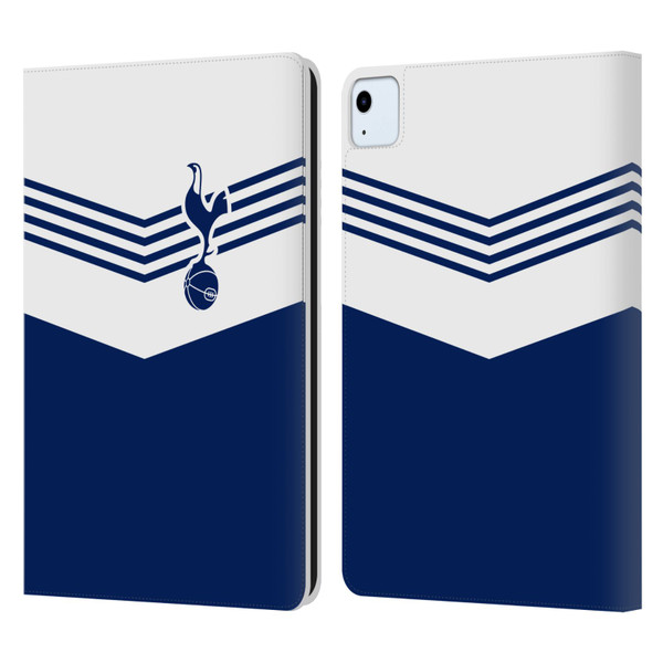 Tottenham Hotspur F.C. Badge 1978 Stripes Leather Book Wallet Case Cover For Apple iPad Air 2020 / 2022