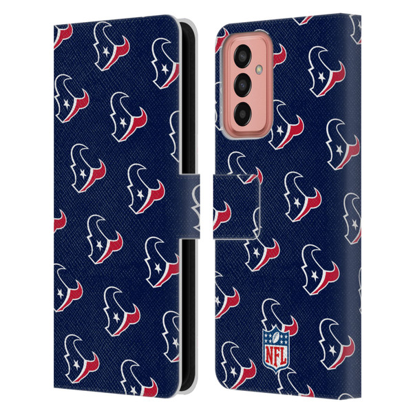 NFL Houston Texans Artwork Patterns Leather Book Wallet Case Cover For Samsung Galaxy M13 (2022)