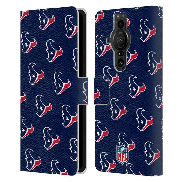 NFL Houston Texans Artwork Patterns Leather Book Wallet Case Cover For Sony Xperia Pro-I