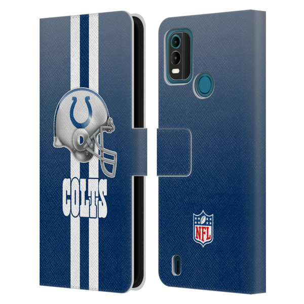 NFL Indianapolis Colts Logo Helmet Leather Book Wallet Case Cover For Nokia G11 Plus