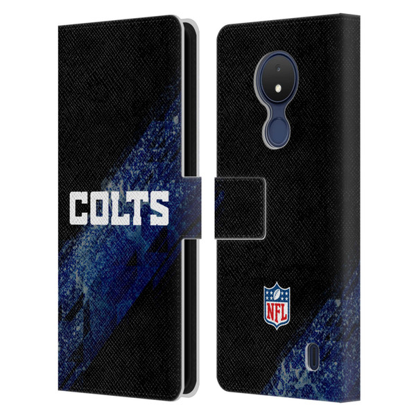 NFL Indianapolis Colts Logo Blur Leather Book Wallet Case Cover For Nokia C21