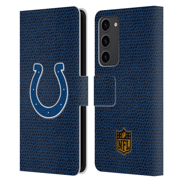 NFL Indianapolis Colts Logo Football Leather Book Wallet Case Cover For Samsung Galaxy S23+ 5G