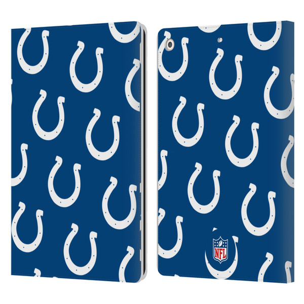 NFL Indianapolis Colts Artwork Patterns Leather Book Wallet Case Cover For Apple iPad 10.2 2019/2020/2021
