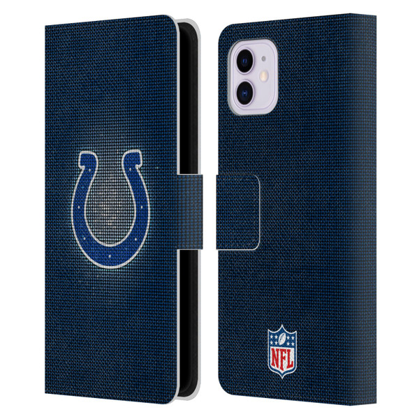 NFL Indianapolis Colts Artwork LED Leather Book Wallet Case Cover For Apple iPhone 11