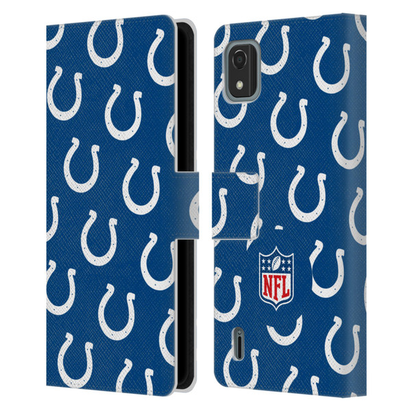 NFL Indianapolis Colts Artwork Patterns Leather Book Wallet Case Cover For Nokia C2 2nd Edition