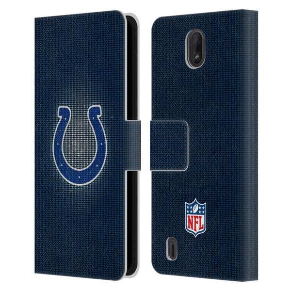 NFL Indianapolis Colts Artwork LED Leather Book Wallet Case Cover For Nokia C01 Plus/C1 2nd Edition