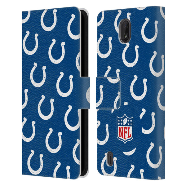 NFL Indianapolis Colts Artwork Patterns Leather Book Wallet Case Cover For Nokia C01 Plus/C1 2nd Edition
