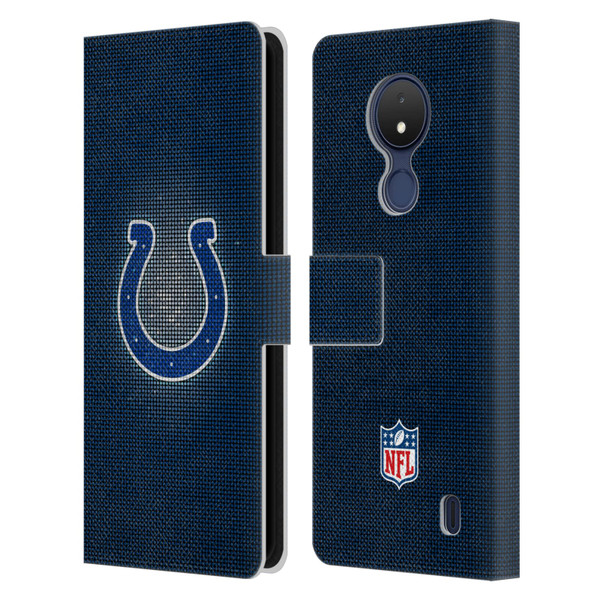 NFL Indianapolis Colts Artwork LED Leather Book Wallet Case Cover For Nokia C21