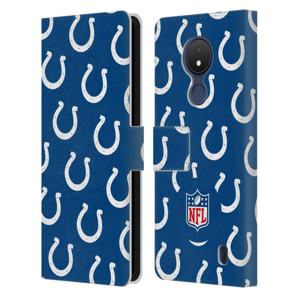 NFL Indianapolis Colts Artwork Patterns Leather Book Wallet Case Cover For Nokia C21