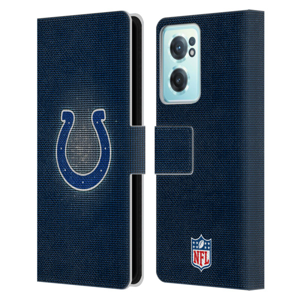 NFL Indianapolis Colts Artwork LED Leather Book Wallet Case Cover For OnePlus Nord CE 2 5G
