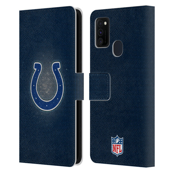 NFL Indianapolis Colts Artwork LED Leather Book Wallet Case Cover For Samsung Galaxy M30s (2019)/M21 (2020)